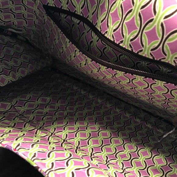 EUC Vera Bradley "Purple Punch" medium tote - Picture 2 of 2